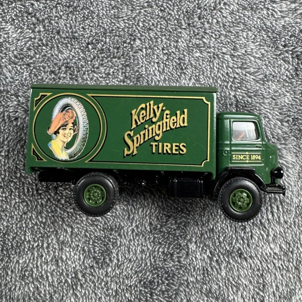 Vintage Hartoy 1992 Kelly Springfield Tires Diecast Delivery‎ Truck Green T-7